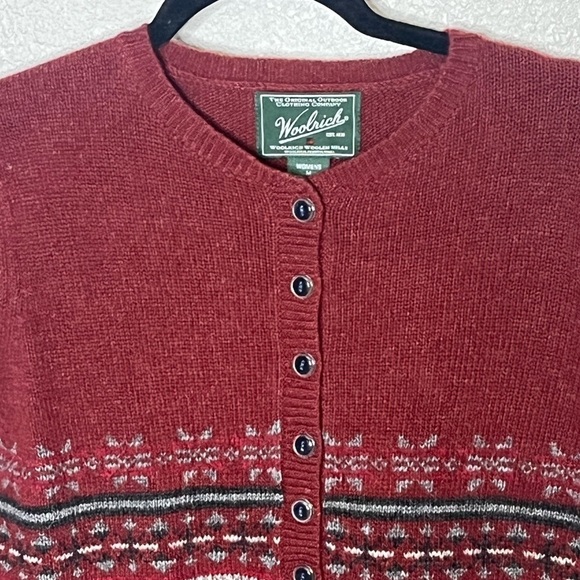 Woolrich Lambs Wool Sweater Sz Med - Picture 2 of 10